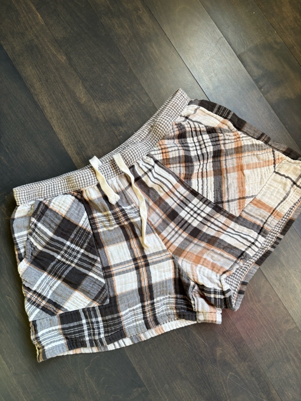 Aerie Plaid Drawstring Sleeping Shorts Size Large - Picture 2 of 7